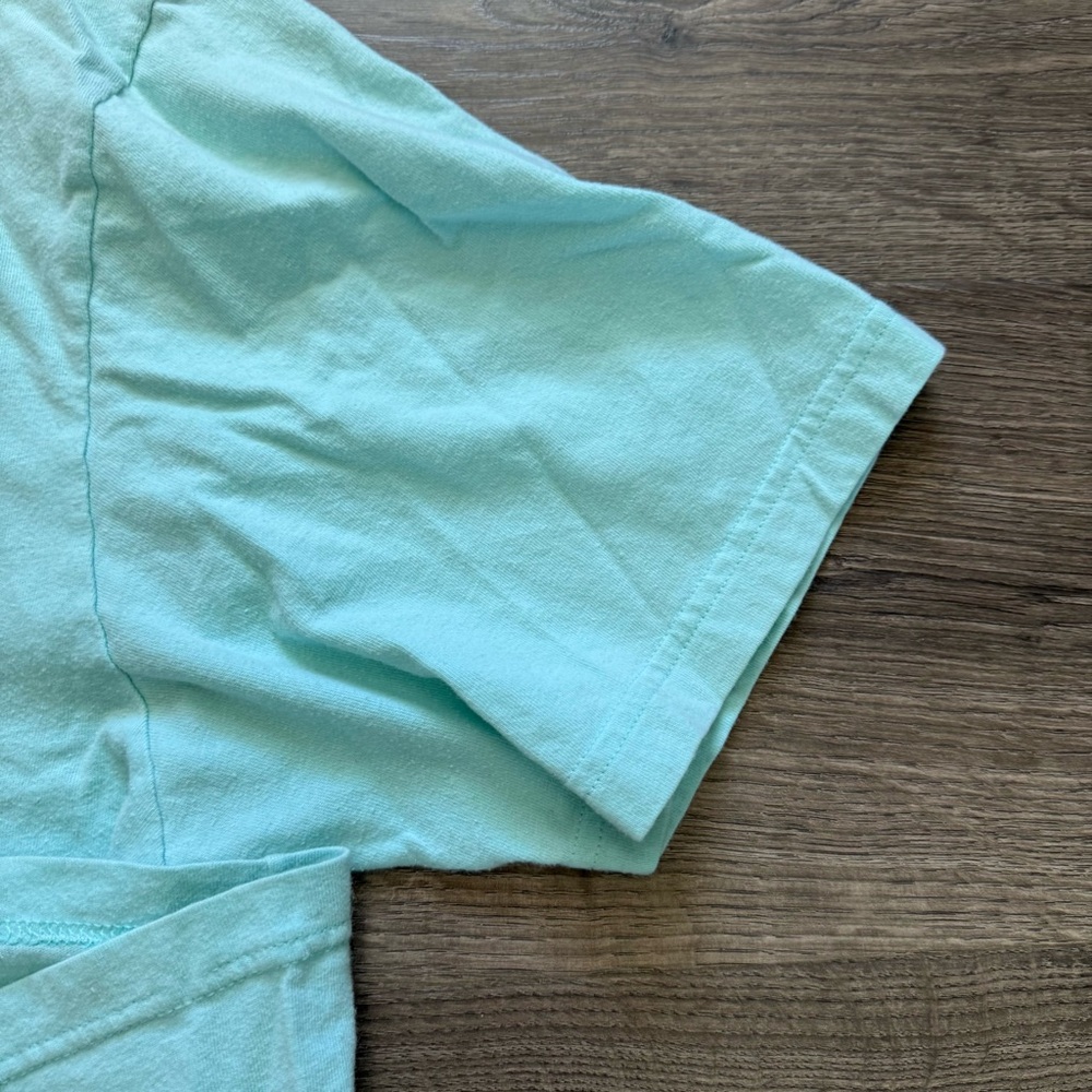 LRG Light Blue Turquoise Short Sleeve T Shirt XL Men Vintage Y2K - Picture 9 of 10